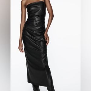 ZARA FAUX LEATHER DRESS